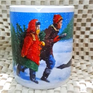 Starbucks Christmas Mug "Bringing Home the Tree"